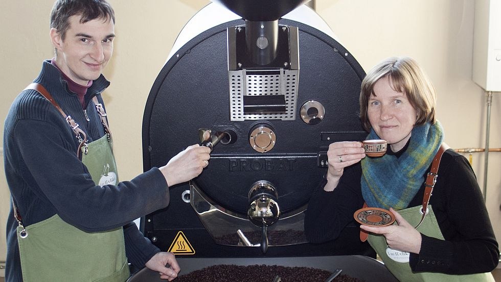 The coffee roasters: Michelle & Marcel Rost, © Katja Naumann