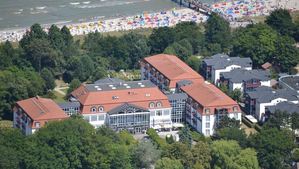 Aerial photo of Seehotel Großherzog von Mecklenburg, © Seehotel Großherzog von Mecklenburg