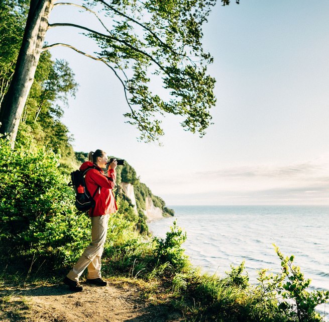 Breathtaking view of the Baltic Sea from the chalk coast in Jasmund National Park on the island of Rügen, © TMV/Roth