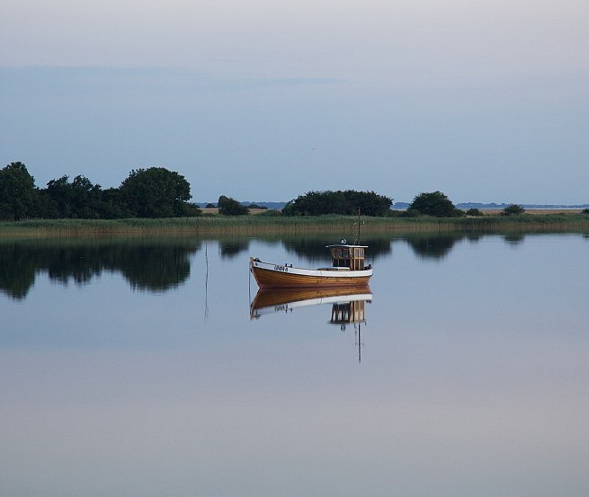 Idyllic view - almost the entire shore is surrounded by reeds, © Tourismuszentrale Rügen GmbH