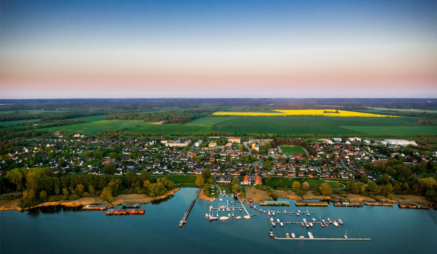 Aerial view Rechlin Hans Blossey - Harbors Rechlin, © TDG Rechlin mbH / Hans Blossey