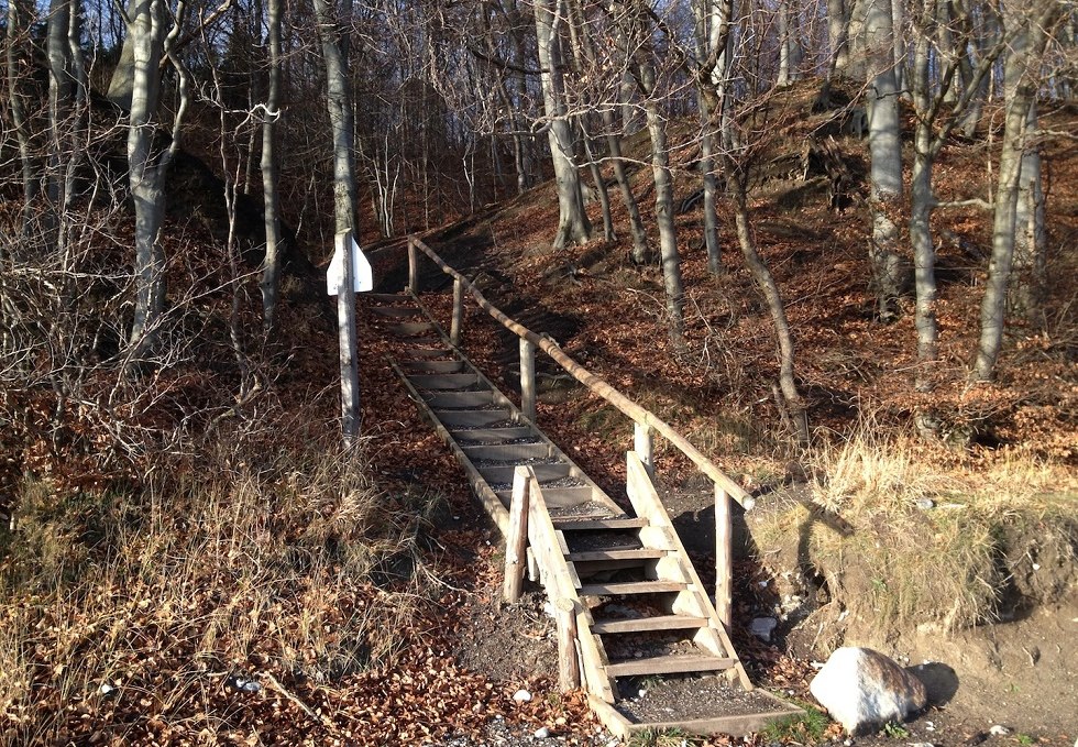 Pirate canyon - stairs, © Tourismuszentrale Rügen