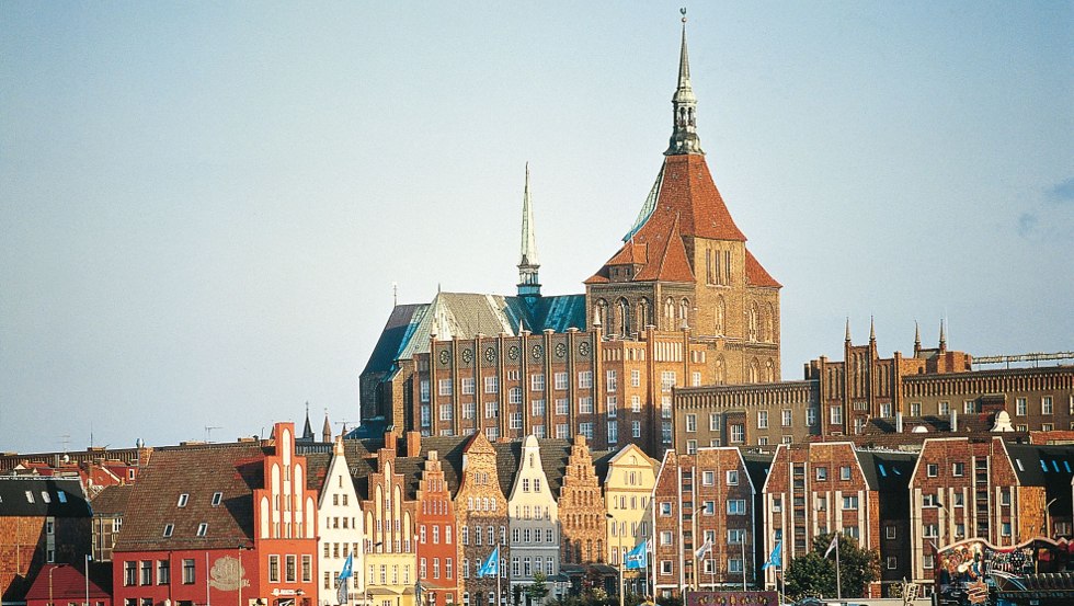 St. Mary's Church watches over the old town of Rostock, © TMV