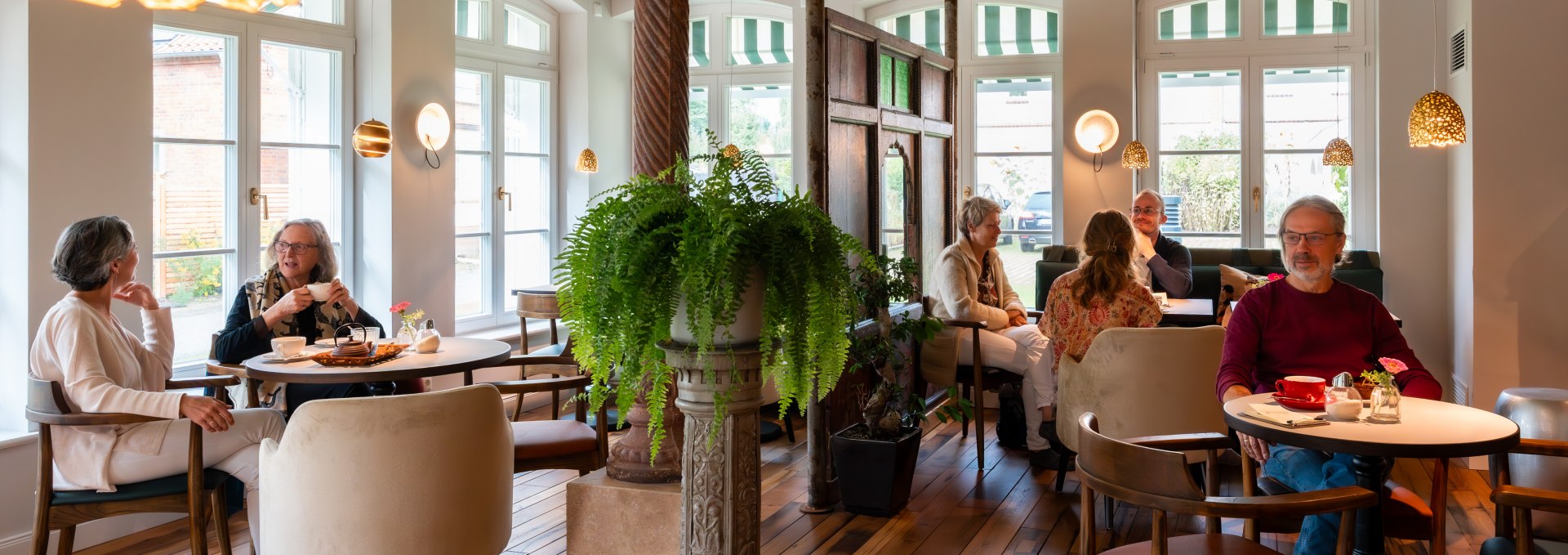 Cosiness and a relaxed atmosphere at the Saunstorf monastery café, © Kloster Gut Saunstorf / Aneka Schwerdtfeger