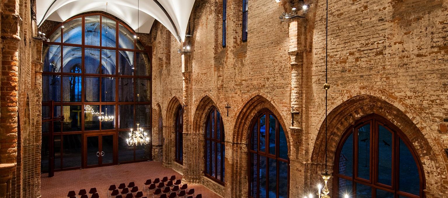 Church longship with acoustic sail, © beyer architekten