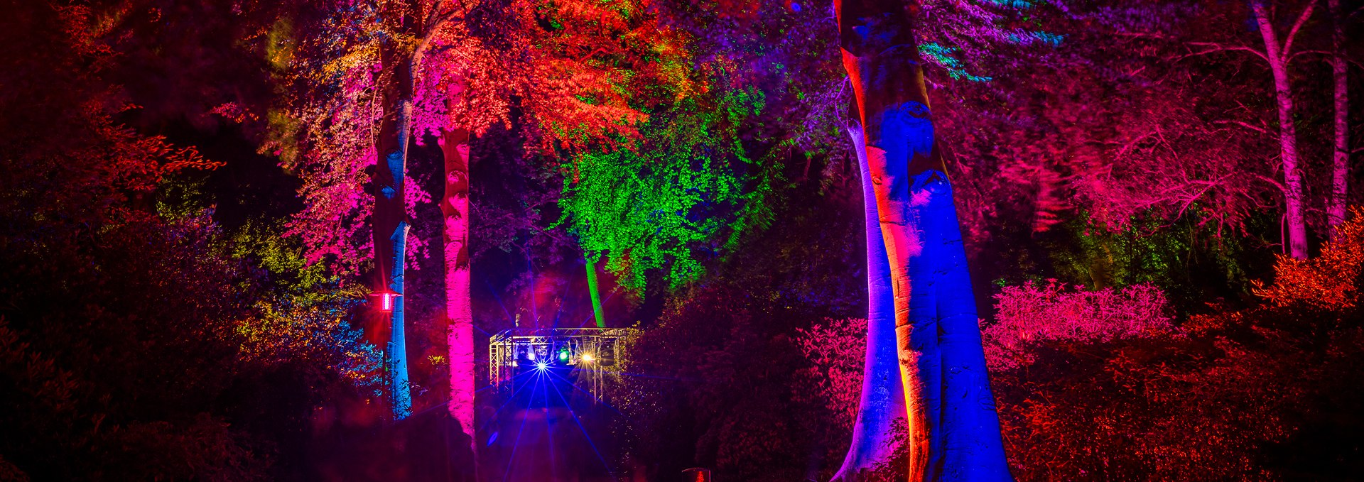 "Night in the park" - a relaxed light art event, © André Pristaff / Tourismus- und Kur GmbH Graal-Müritz