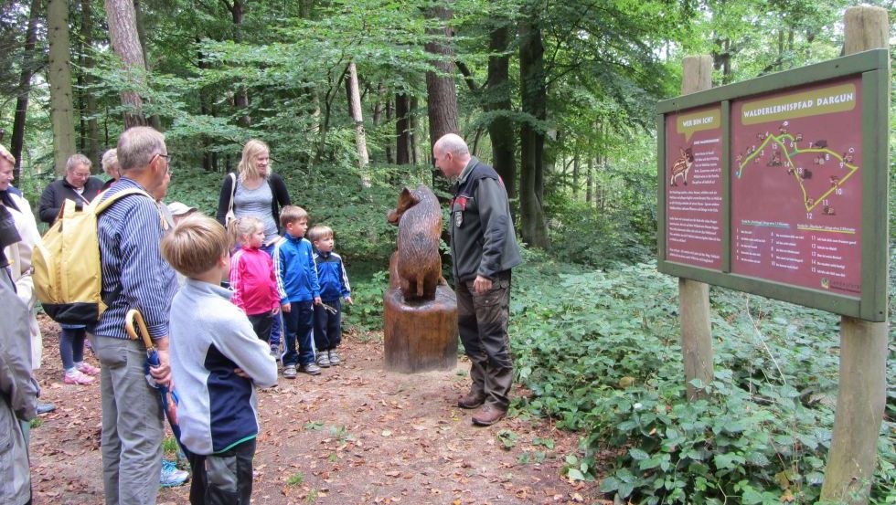 Families go in search of clues on the Dargun forest adventure trail, © Stadtinformation Dargun