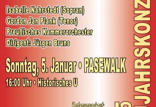 Poster-New Year's Concert-Pasewalk, © Stadt Pasewalk