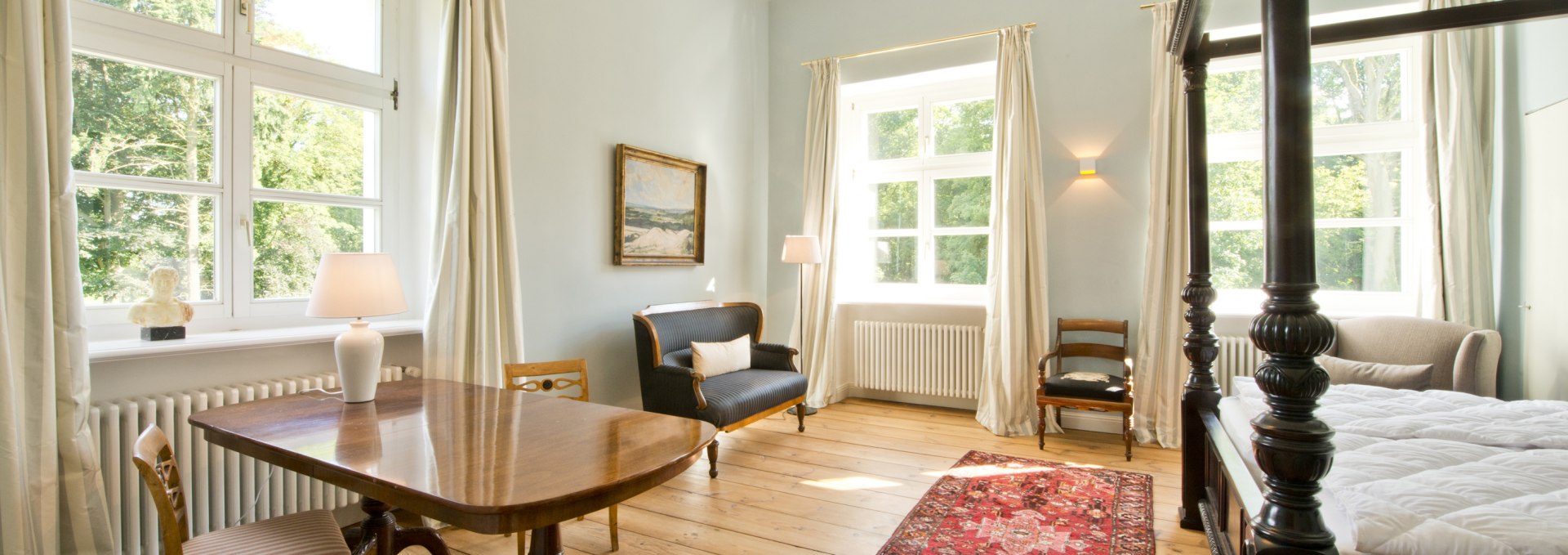 Bedroom Apartment Warmia in Retzow Castle, © DOMUSImages