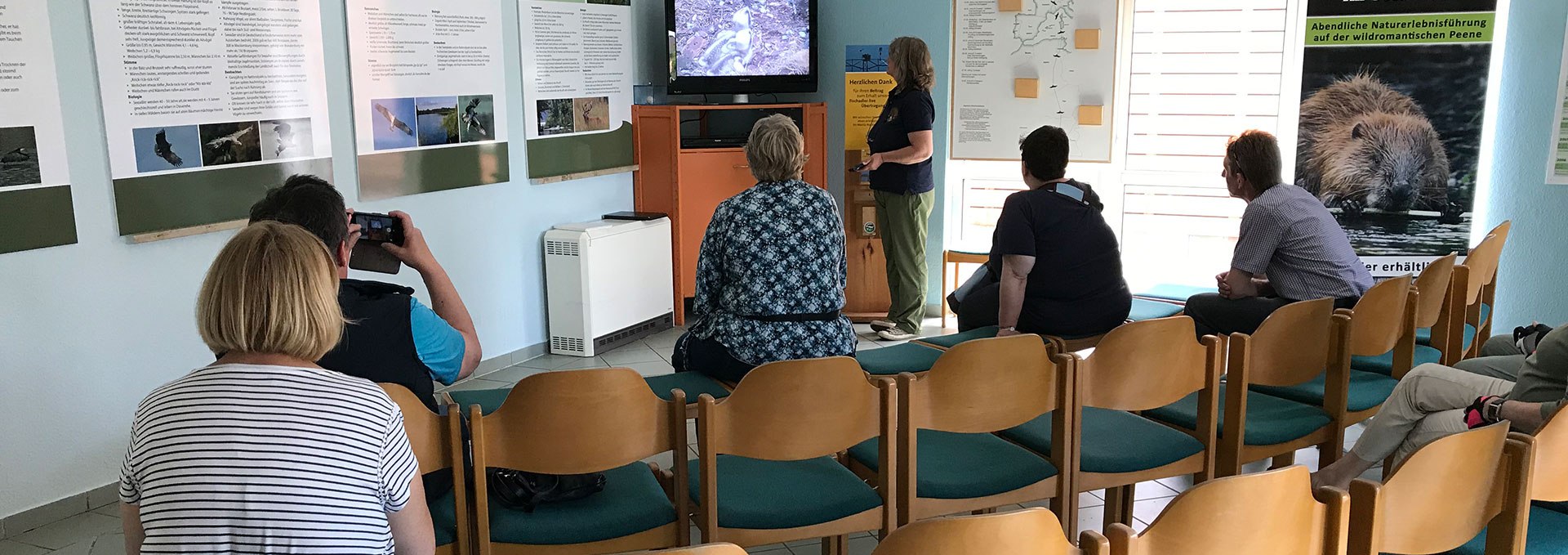 Lecture at the National Park Information in Federow, © Nationalpark-Service Müritz