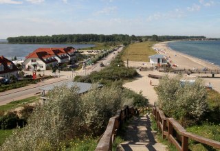 View of the Salzhaff, the Wustrow peninsula and the Baltic Sea from Schmiedeberg, © Kurverwaltung Ostseebad Rerik