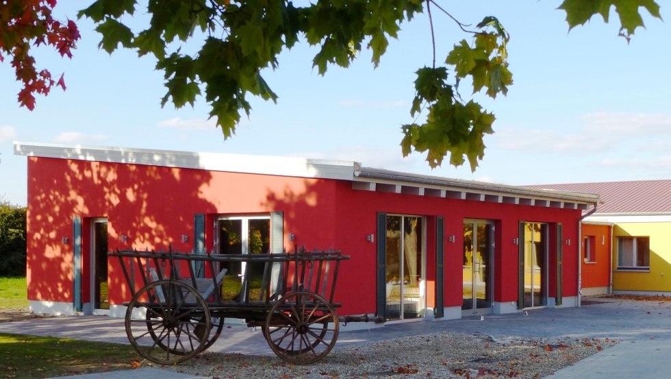 The stylishly designed farm store with café in the windmill town of Woldegk, © Bauernhof am Mühlenblick/GWW