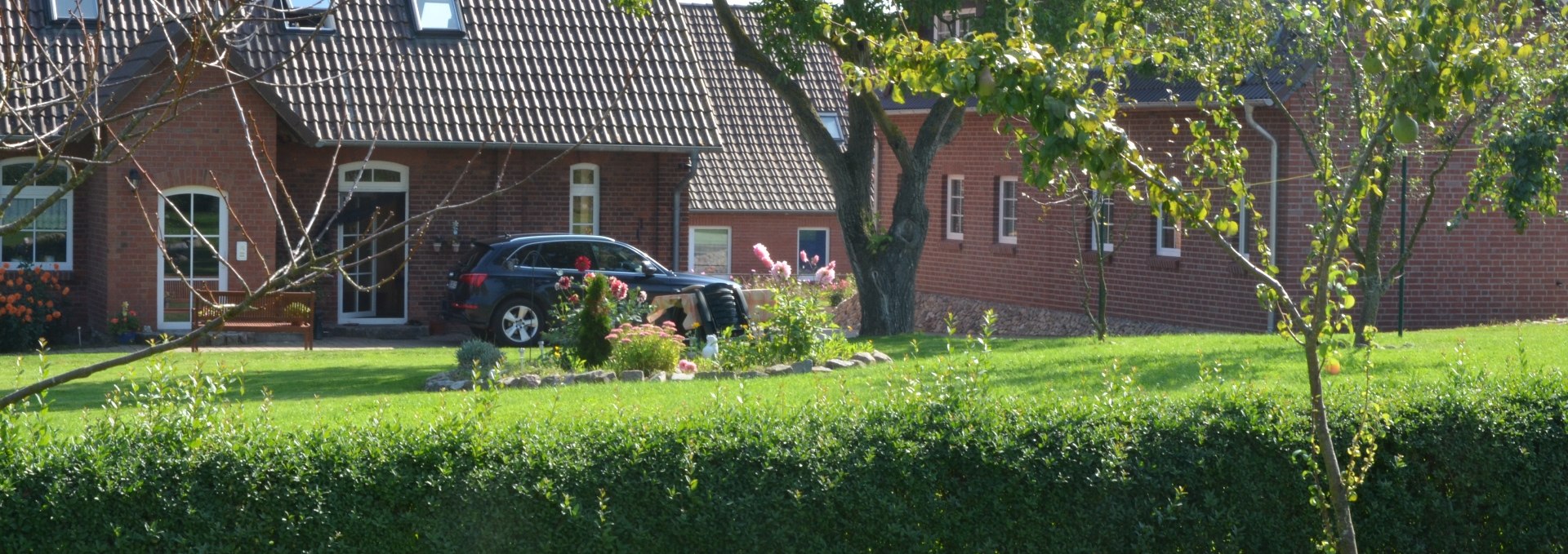 Garden view with both houses, © Falkenberg