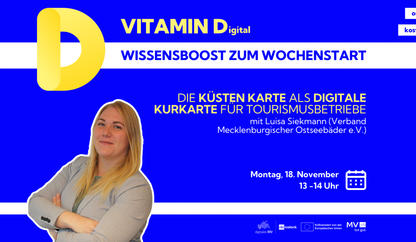 Vitamin D(igital): The KÜSTEN KARTE as a digital spa card for tourism businesses, © DIZ Rostock