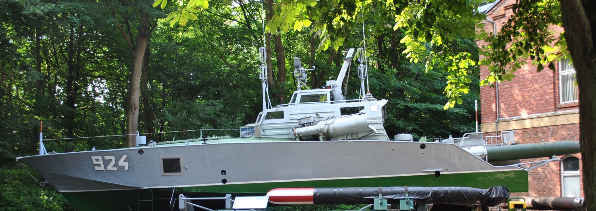 Small NVA torpedo speedboat on the open-air grounds of the Naval Museum on the island of Dänholm near Stralsund, © STRALSUND MUSEUM