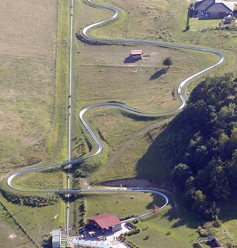 Summer toboggan run Burg Stargard