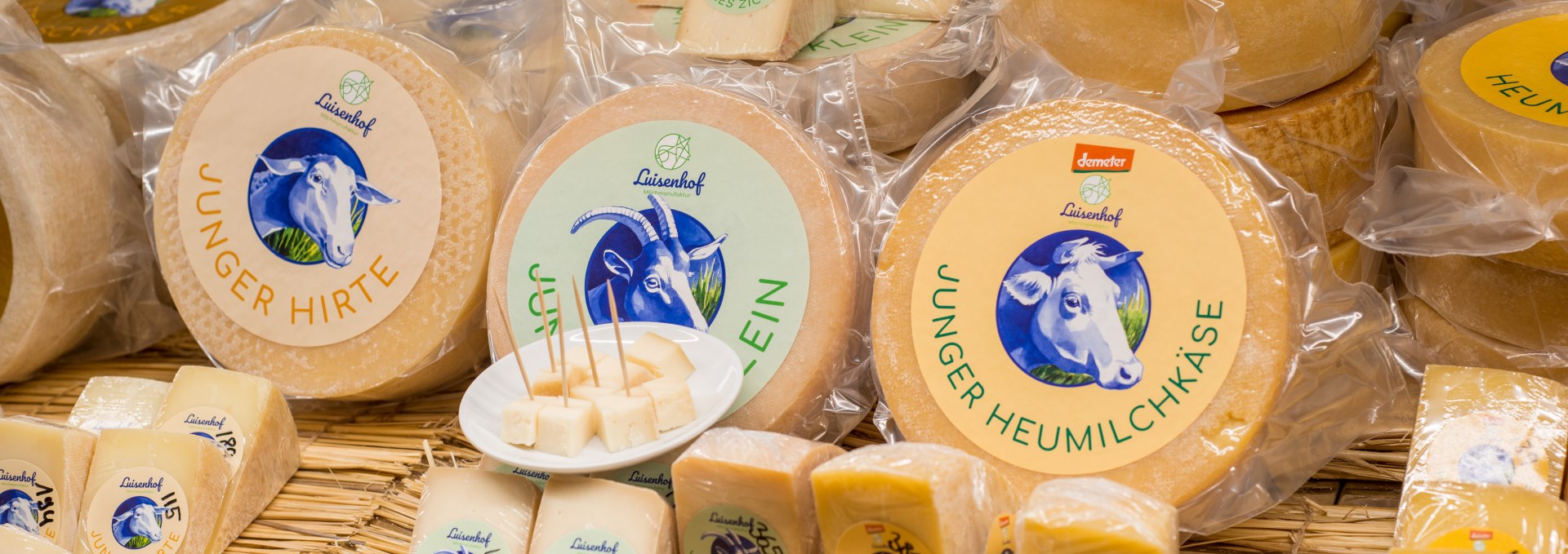 A variety of cheeses at Luisenhof Wiebendorf, © Andreas Riedel