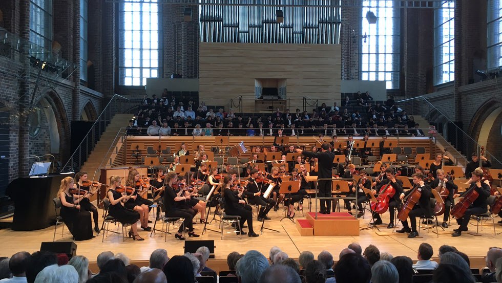 Concert hall with organ in the Neubrandenburg Concert Church, © Stadt Neubrandenburg