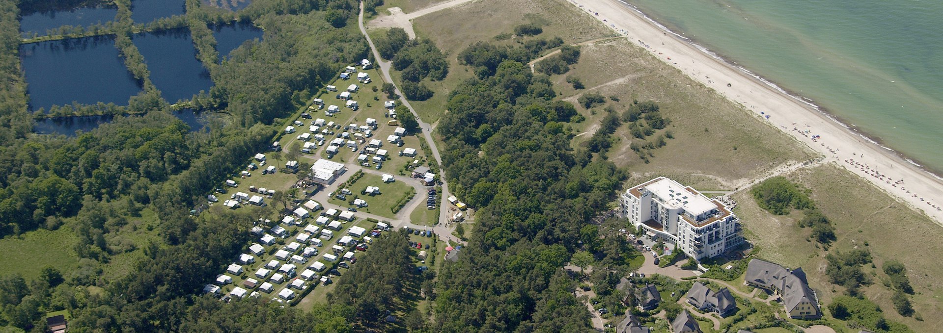 Aerial view of our campsite and surroundings, © Camping in Neuhaus