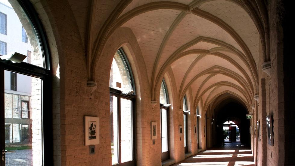 Cloister in the Rostock University of Music and Theatre, © Medienzentrum der Universität Rostock