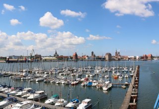 View of the harbour of the water sports centre from above, © Manfred Hanke, Vorstandsmitglied WSZ