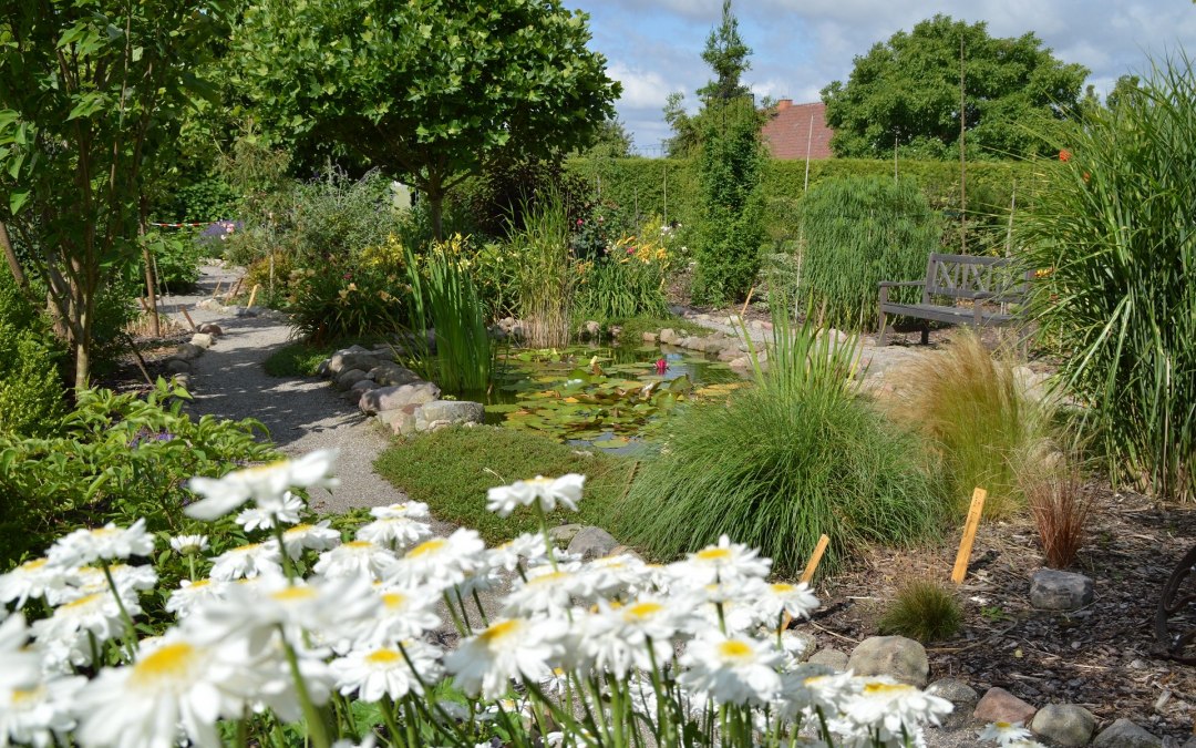 Quiet seating by the garden pond, © Kevin Hager (Baumschule Hager)