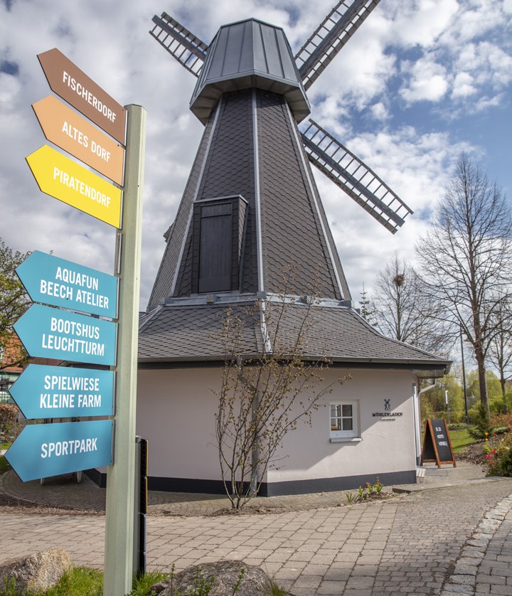 Mill store at BEECH Resort Fleesensee, © BEECH Resort Fleesensee