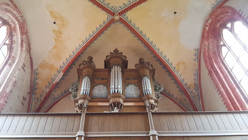 View of the organ in the island church of Poel, © VMO, R. Kral