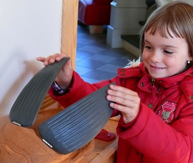 Touching, hearing and seeing, you can learn amazing things about ospreys, pikes and yellow fire beetles at the National Park Information Boek, © Nationalparkamt Müritz