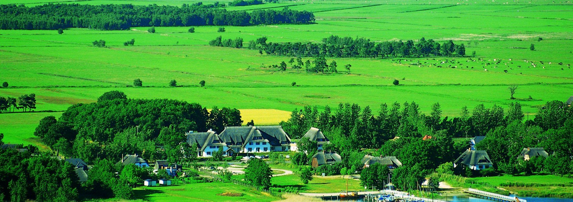 Aerial view of the hotel Haferland, © Voigt & Kranz