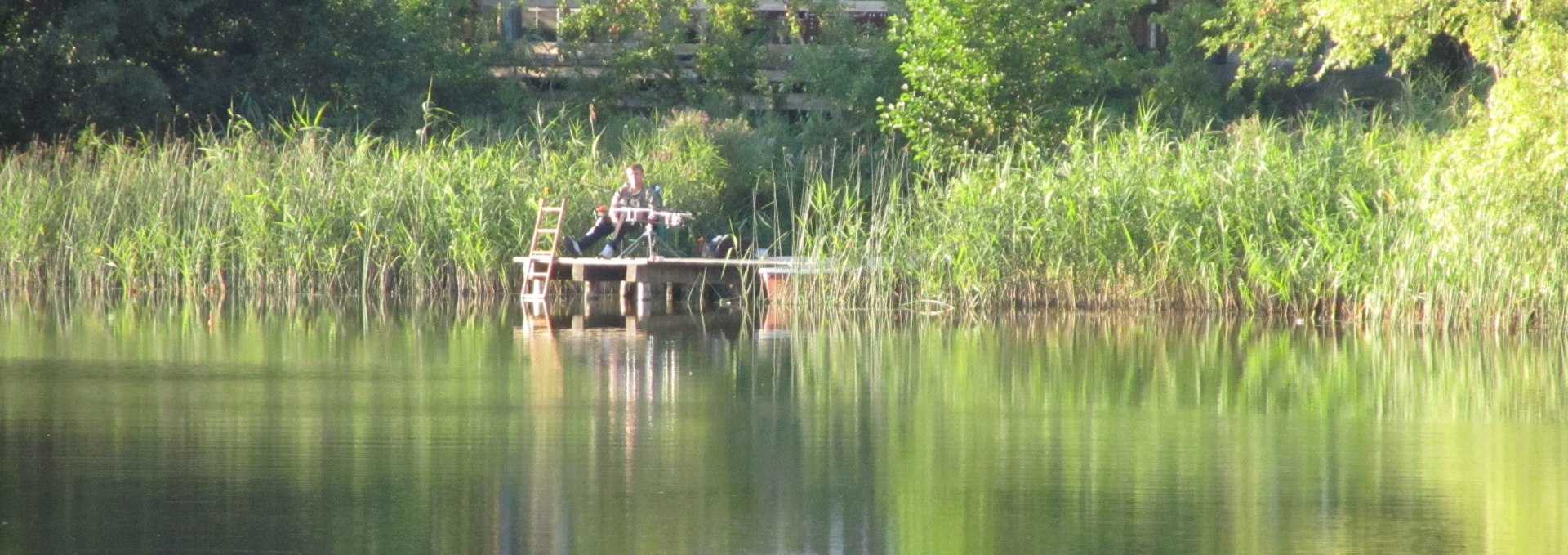 Reed house - fishing almost from the living room, © Ewald Krombholz