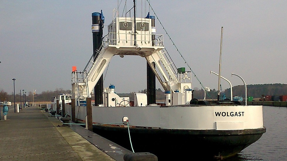 Ferry "Stralsund" in Wolgast harbor, © Bastian Baltzer