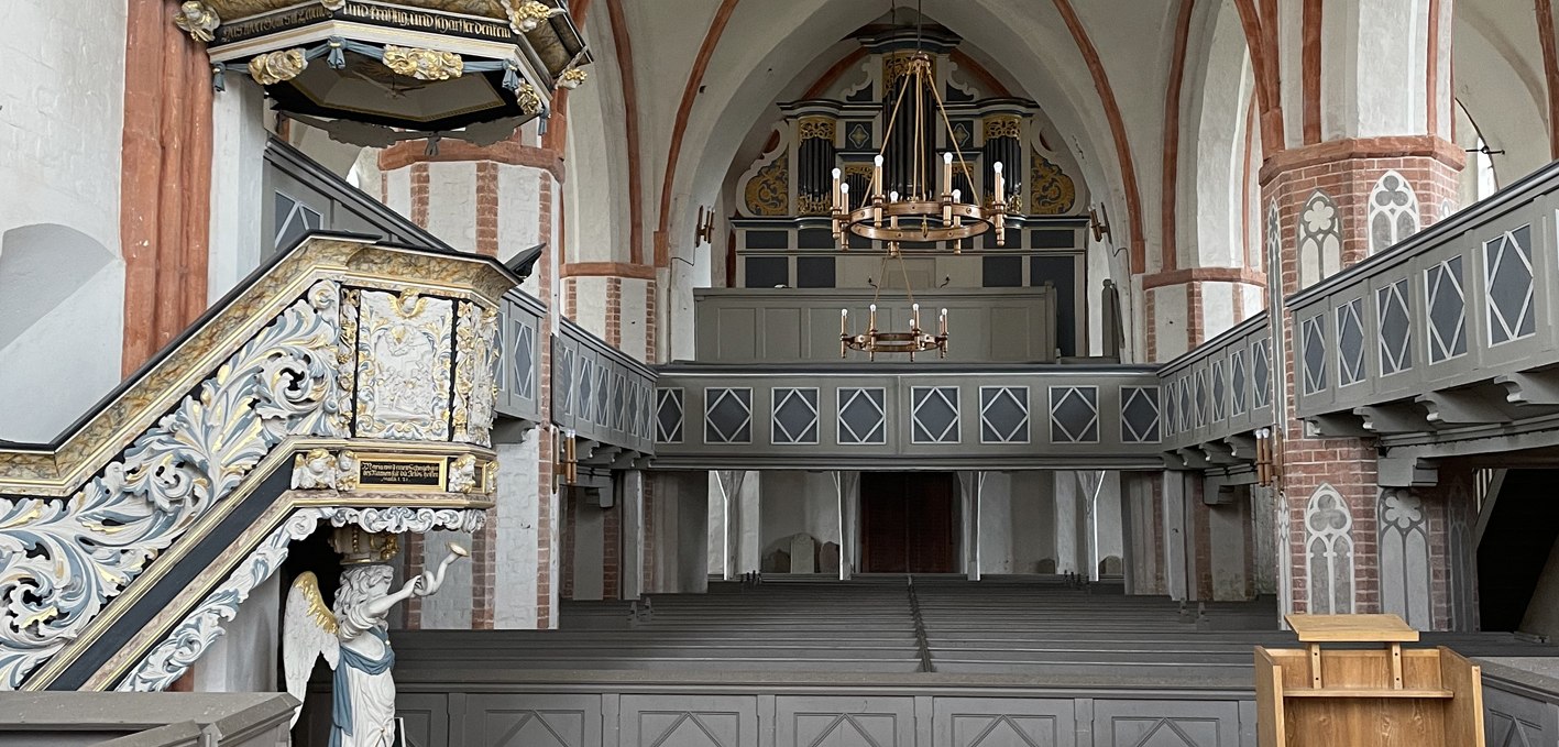 Village church Saal inside, © Südliche Boddenküste