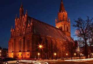 Neubrandenburg Concert Church by night, © Oppermann Fotografie