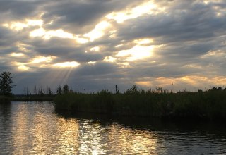 Evening mood on the Peene, © Mecklenburgische Seenplatte