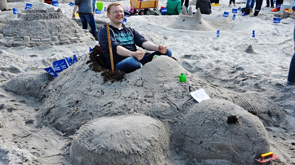 Mobile turtle - sandcastle competition in Boltenhagen, © Kurverwaltung Ostseebad Boltenhagen