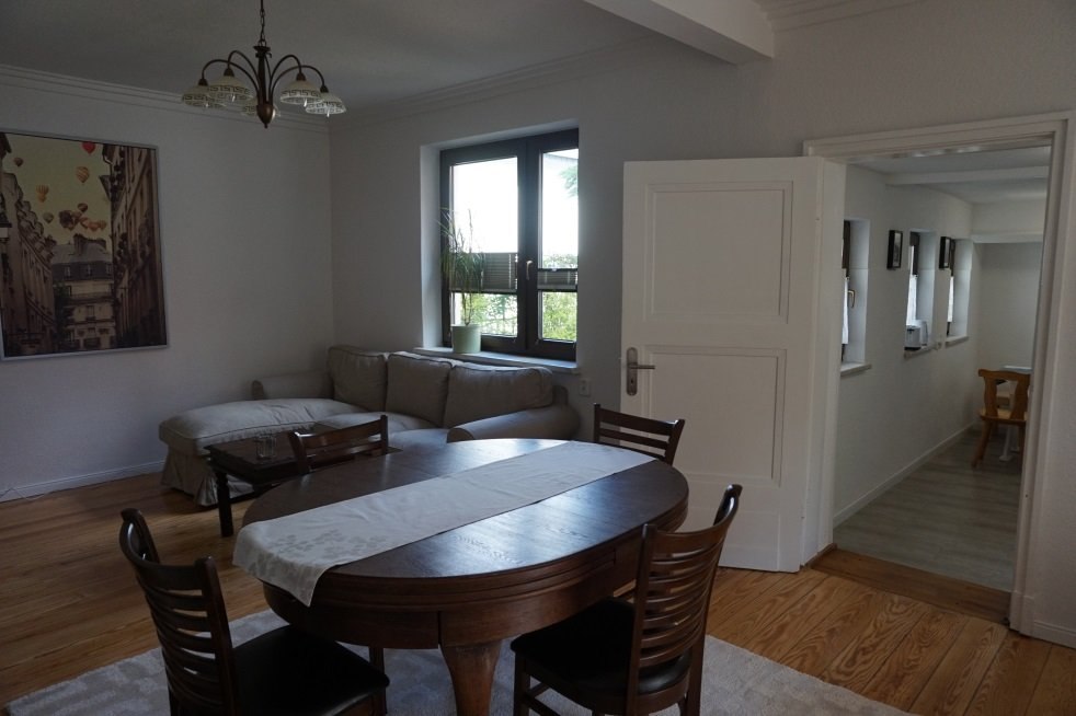 Large and cozy living room in our vacation apartment near the city in Rostock, © C. Struck