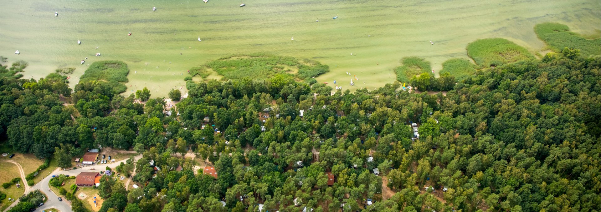 Campsite "Bolter Ufer" C15 - aerial photo Hans Blossey, © TDG Rechlin mbH / Hans Blossey