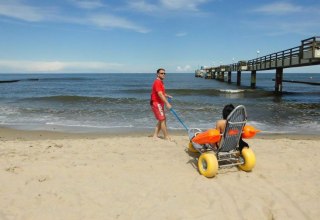 Beach wheelchair in Koserow on Usedom, © Kurverwaltung Koserow