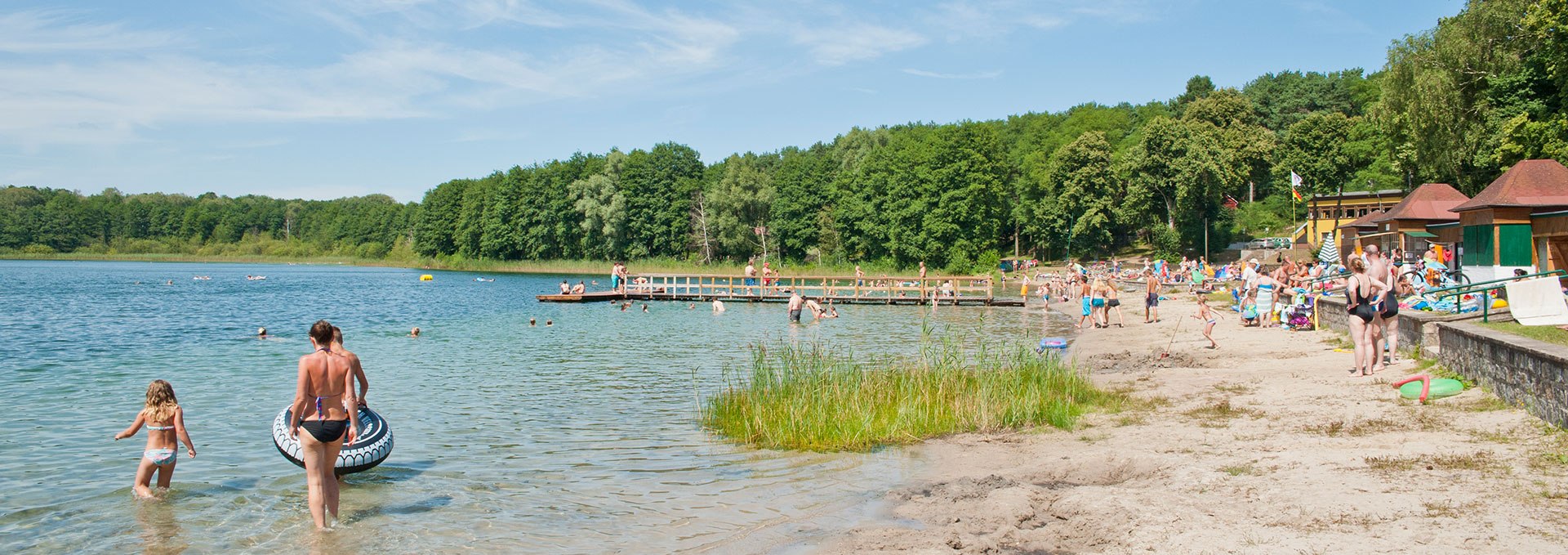 White lake bathing beach near Wesenberg, © Christin Drühl