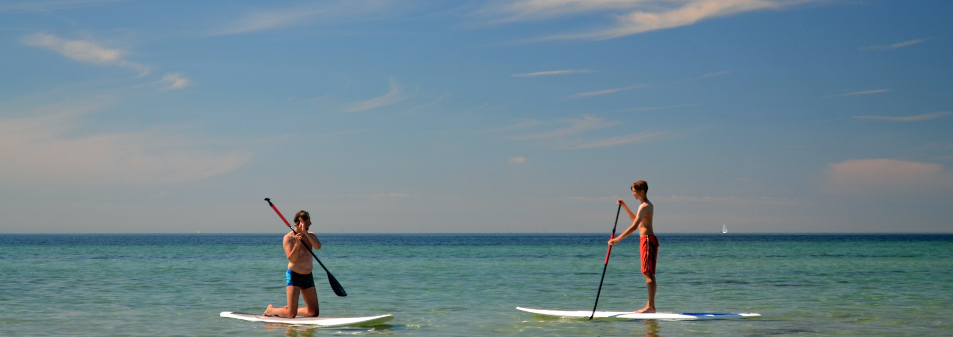 Stand Up Paddling off Hiddensee, © Hiddenseer Hafen- und Kurbetrieb