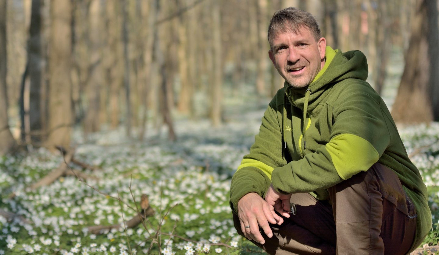 Nature guide Rene Geyer in the Granitz, © KV