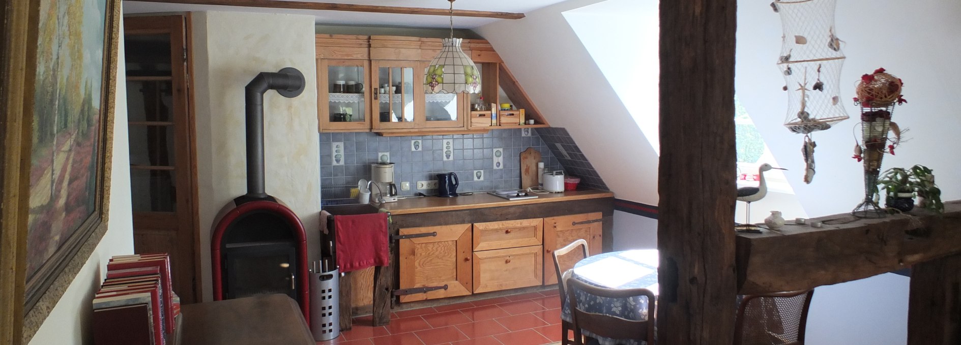 Apartment kitchen area, © Gutshof Alt Guthendorf/Topp