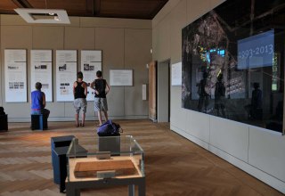 Visitors at the Ravensbrueck memorial site, © REGiO Nord mbH