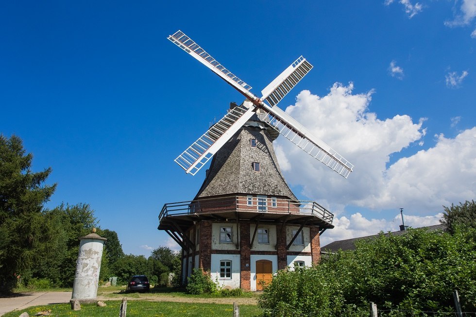 Mill Lichtenhagen village - frontal, © Frank Burger