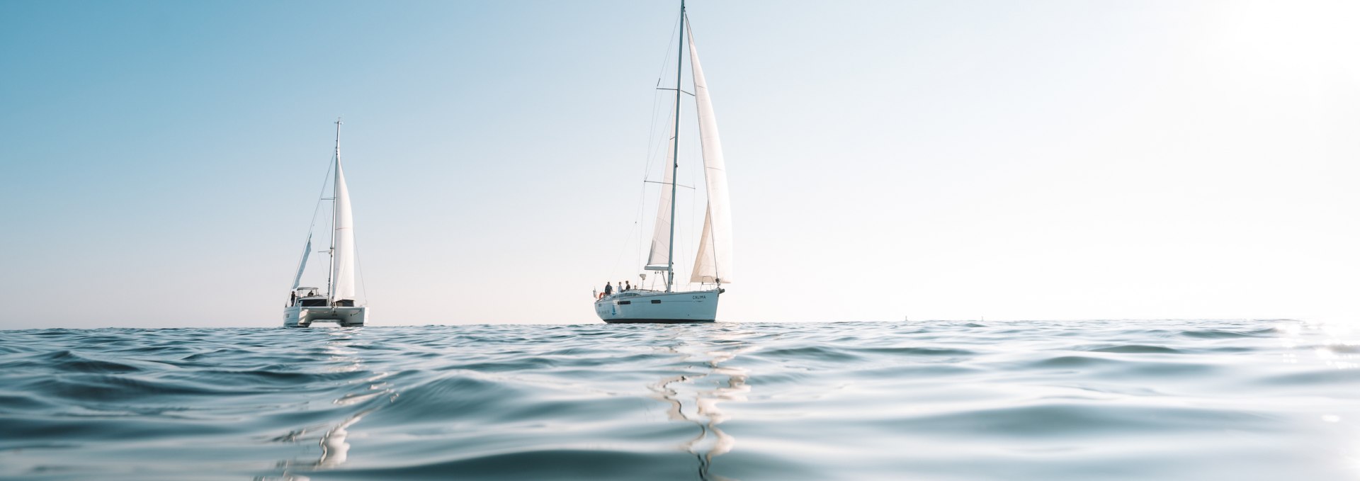 Sailing with sailing yacht or catamaran on the Baltic Sea, © Dan Petermann