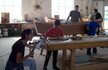 Boat building and rigging school