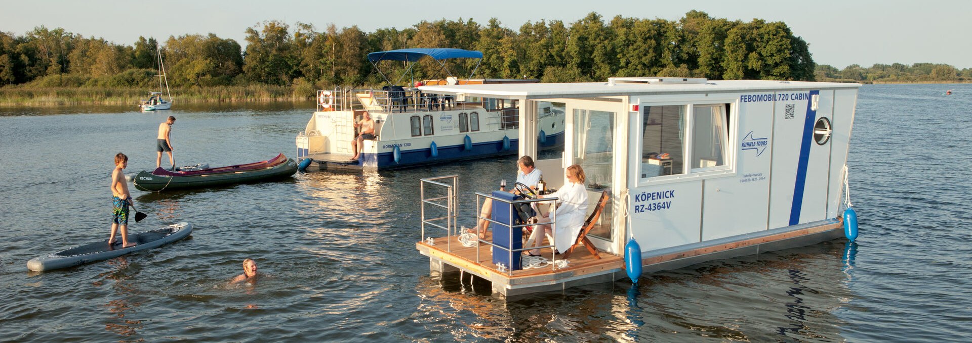 Febomobil 720 Cabin, Kormoran 1280, SUP and canoes, © Harald Mertes