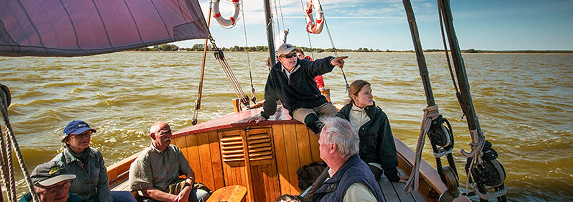 Zees boats on the Saaler Bodden, © Peter von Stamm