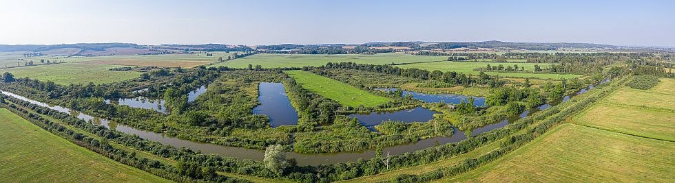 Landscape of the Peene River with peat pits, © Tourismusverband Mecklenburgische Seenplatte/Tobias Kramer